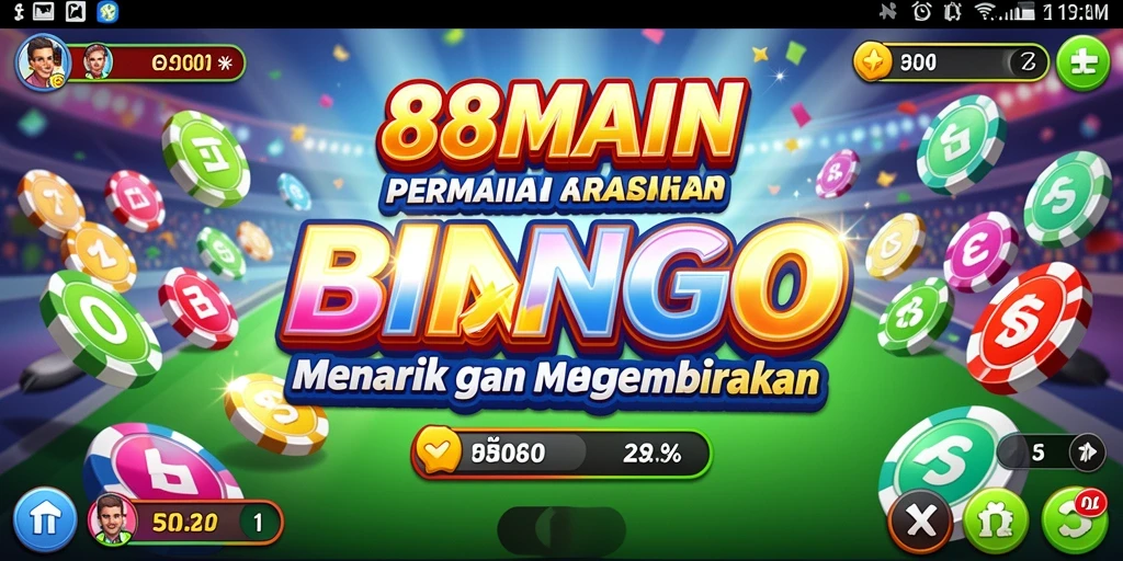 Tampilan permainan Bingo yang seru dan menggembirakan di 88MAIN.