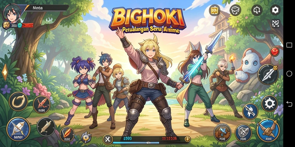 Gameplay seru dengan berbagai karakter Anime unik