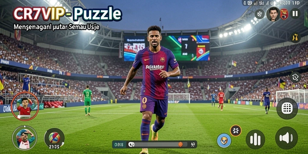 Tampilan gameplay puzzle yang menantang dan menarik dari CR7VIP.