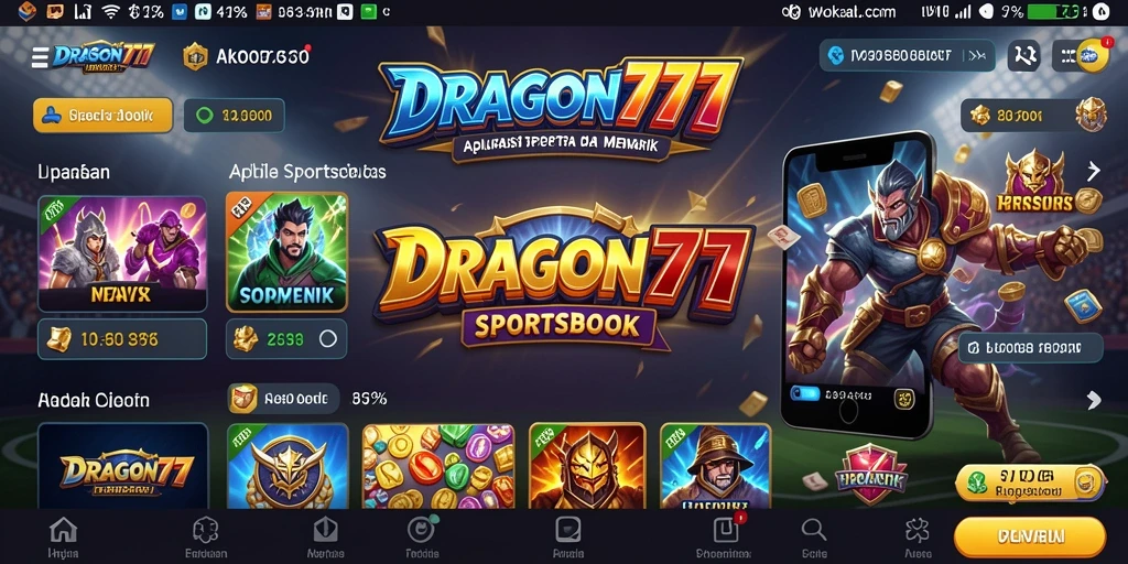 Tampilan utama DRAGON777 menampilkan berbagai opsi taruhan menarik.