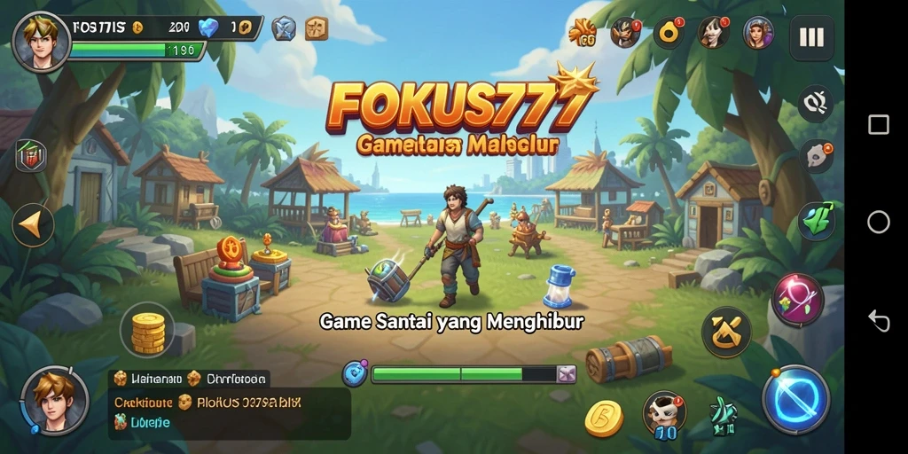Tampilkan gameplay santai dan menyenangkan dari FOKUS777.