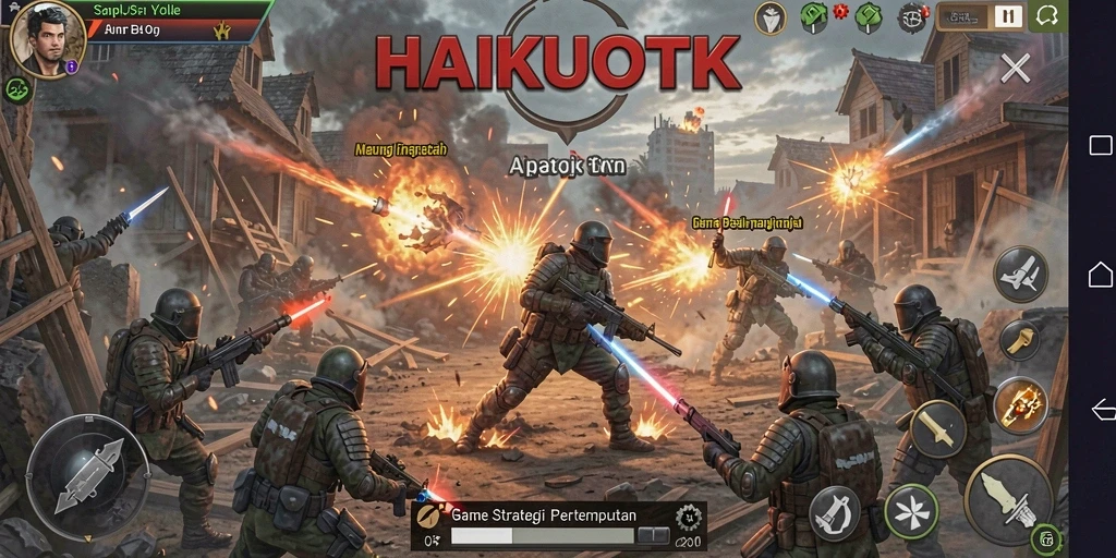 Tampilan gameplay HAIKUOTK yang strategis dan menegangkan.