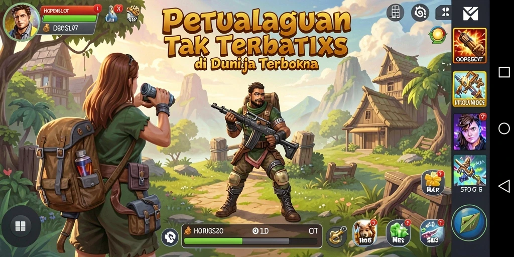 Tampilan gameplay Open World yang memukau dan interaktif.