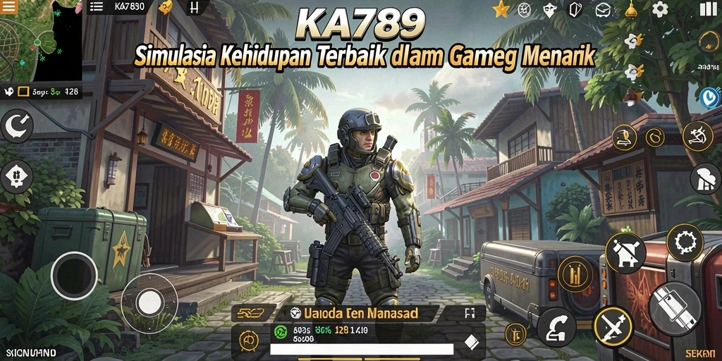 Screenshot KA789 menunjukkan gameplay simulasi kehidupan yang menarik dan interaktif.