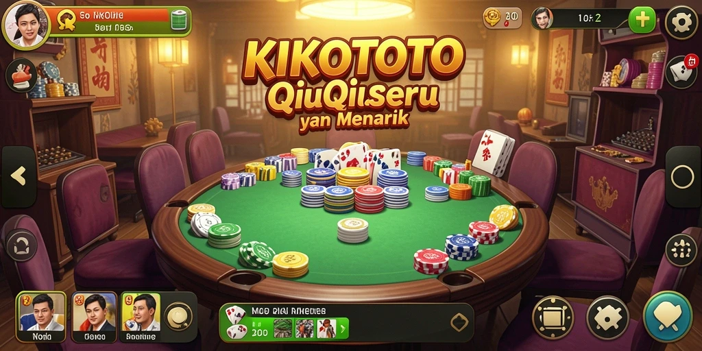 Screenshot gameplay KIKOTOTO menampilkan pertempuran seru antar pemain QiuQiu.