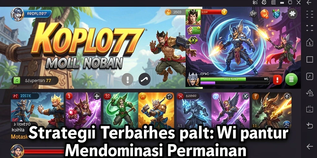 Tampilan menarik dari gameplay strategi intens KOPLO77.