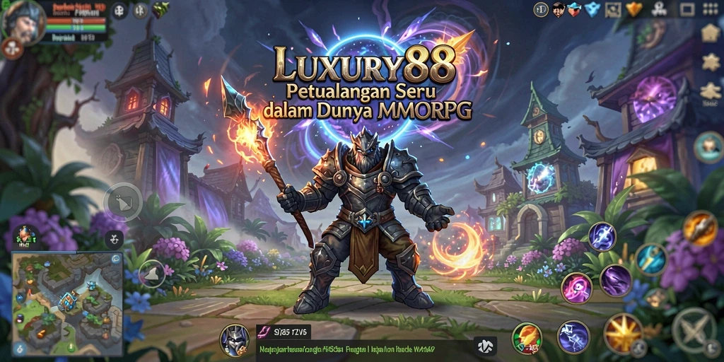Screenshot LUXURY88 menampilkan gameplay seru dalam dunia MMORPG.
