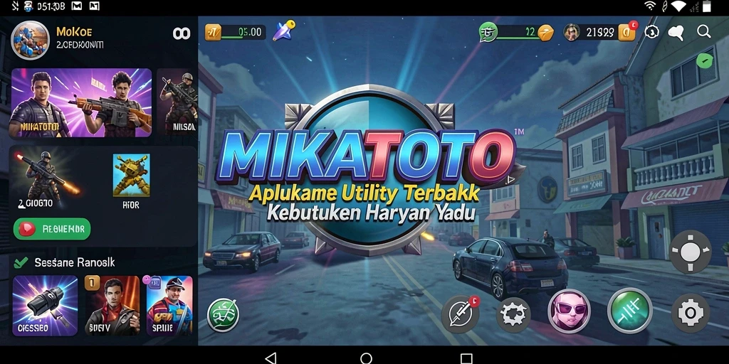Tampilan utama MIKATOTO dengan fitur utility yang menarik.