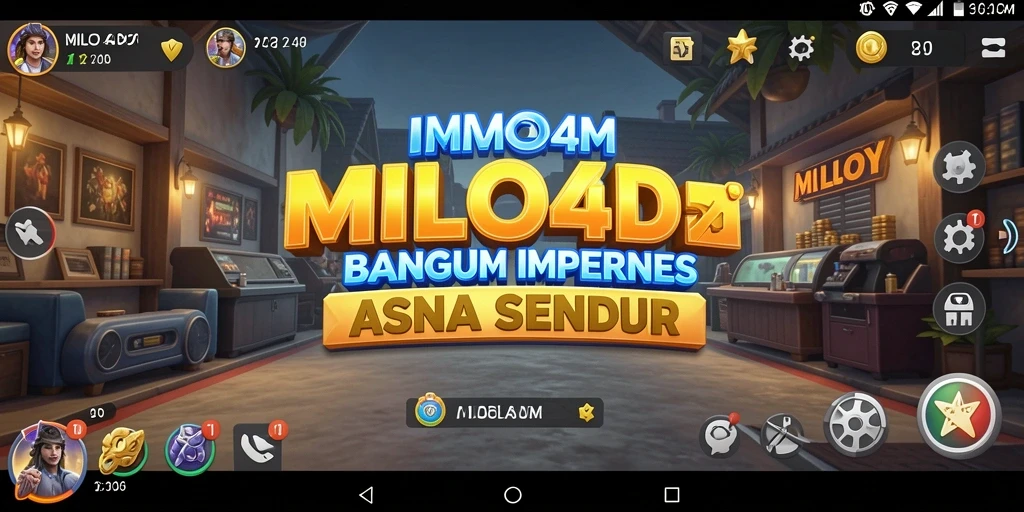 Tampilan gameplay <strong>MILO4D</strong> yang menakjubkan dengan berbagai fitur Tycoon.