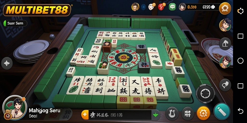 Screenshot utama MULTIBET88 menampilkan gameplay Mahjong yang menarik.