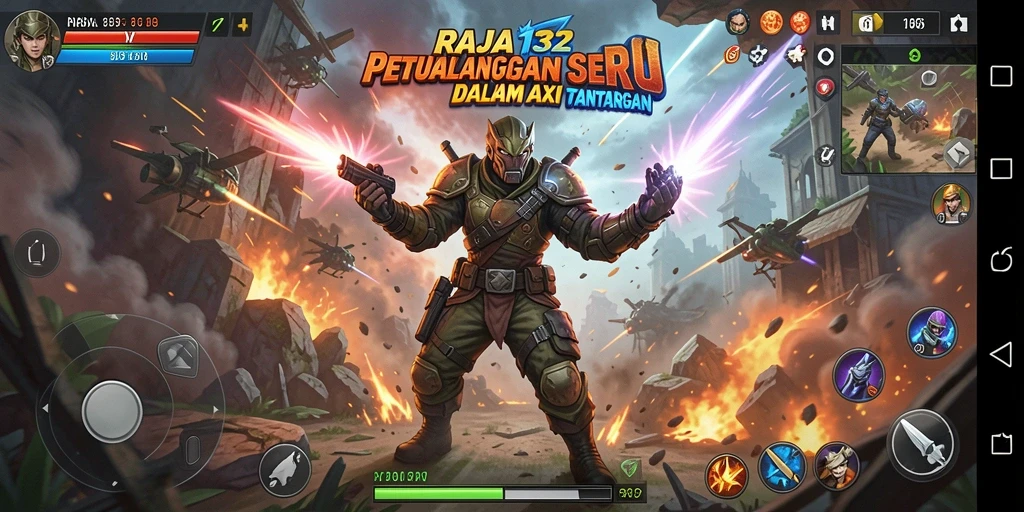 Screenshot gameplay RAJA132 menampilkan aksi mendebarkan penuh tantangan.