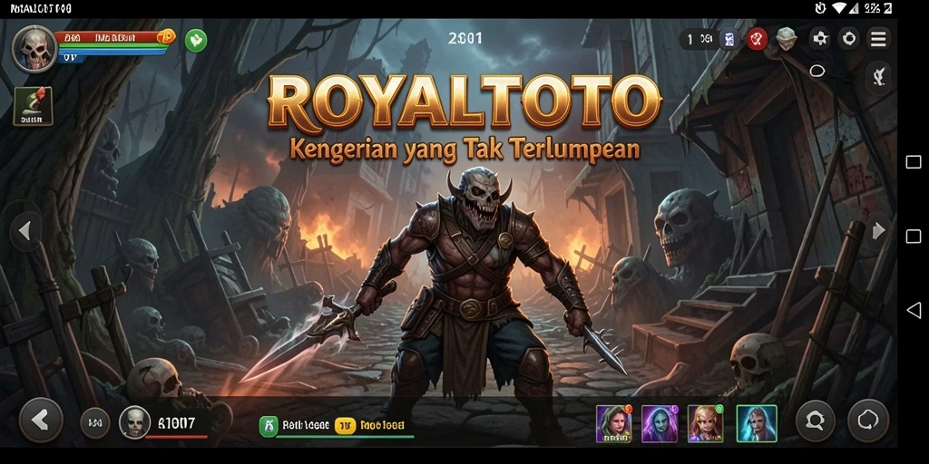 Tangkapan layar gameplay menegangkan dalam ROYALTOTO.
