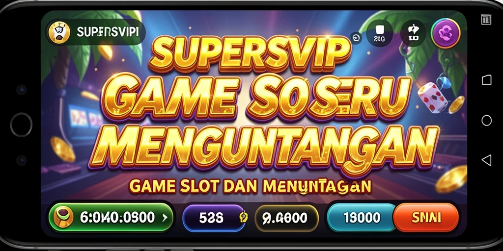 Gameplay SUPERSVIP yang mendebarkan dengan berbagai tema slot.