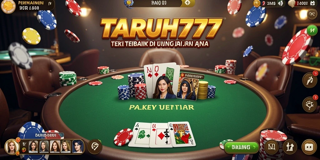 Tampilan aksi seru saat bermain Poker di TARUH777.