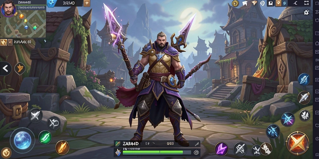 Screenshot gameplay ZARA4D menunjukkan aksi mendebarkan di dunia ARPG.