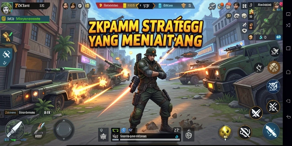 Tampilan gameplay ZK3 yang mendebarkan dan strategis.